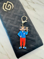 Puerto Rico Concho Alloy Charm – Peace Frog Keychain Accessory