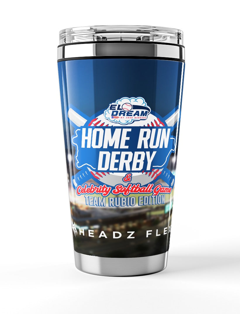 Home Run Derby Stainless Steel Tumbler with Lid – Team Rubio Edition (2025)