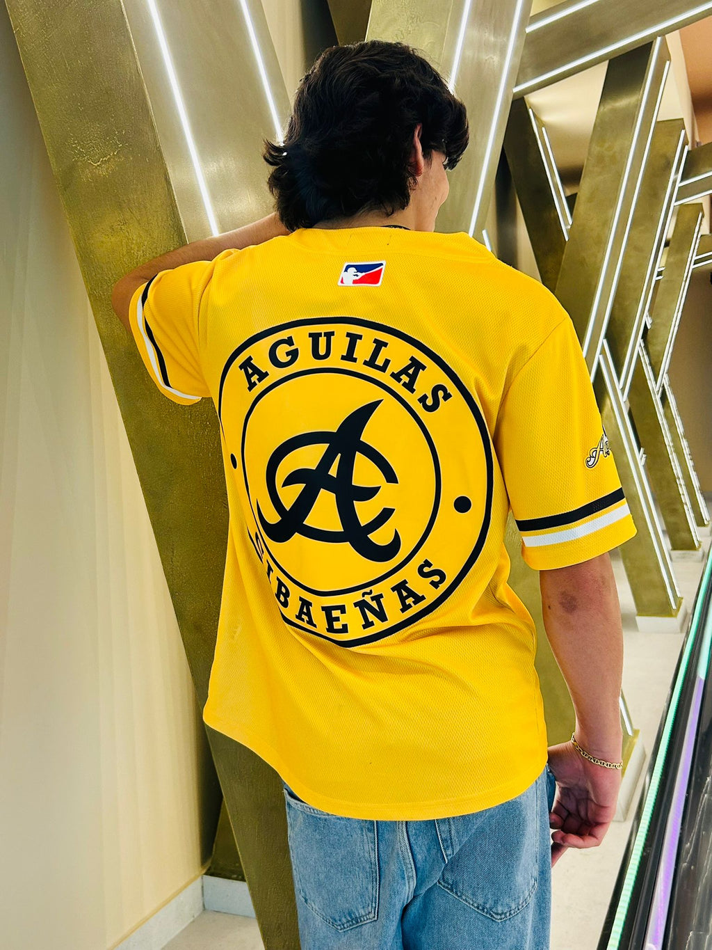 Águilas Yellow  Baseball Jersey - Dominican Republic | Unisex Baseball Tee