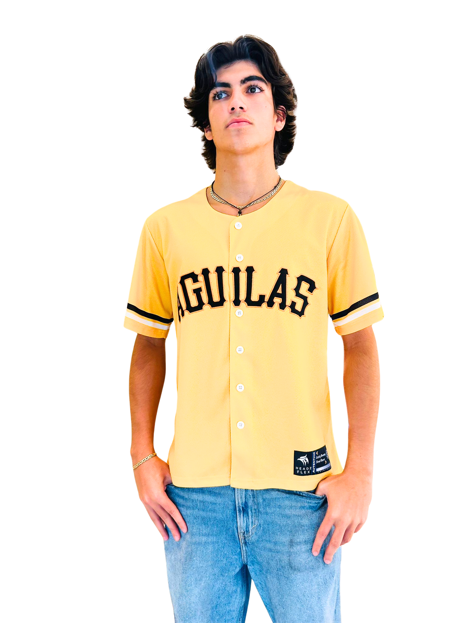 Águilas Yellow  Baseball Jersey - Dominican Republic | Unisex Baseball Tee Main image