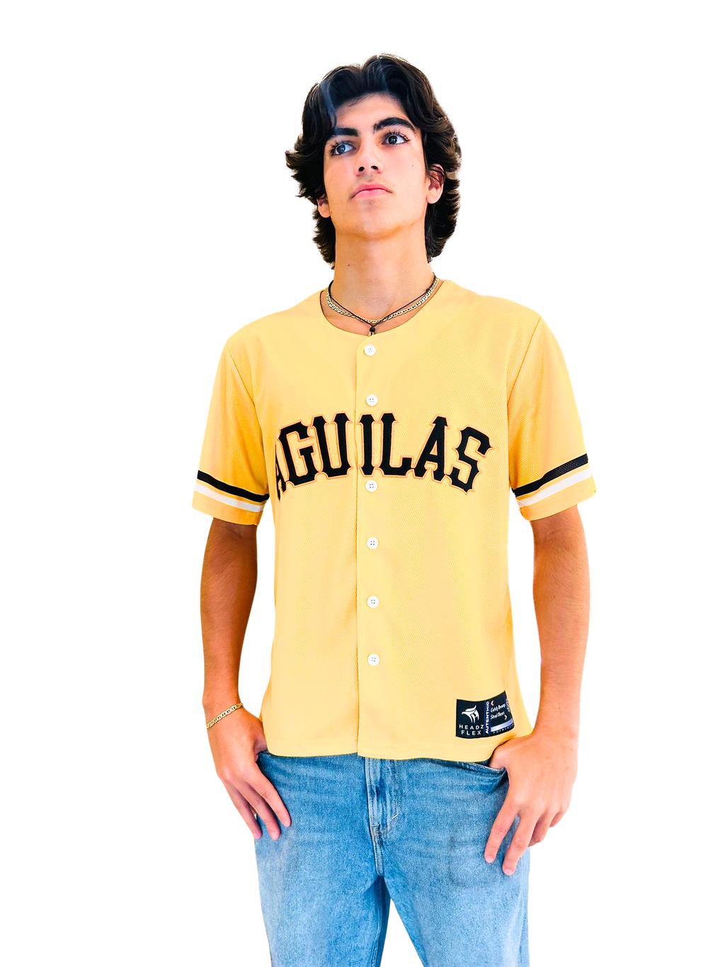 Águilas Yellow  Baseball Jersey - Dominican Republic | Unisex Baseball Tee