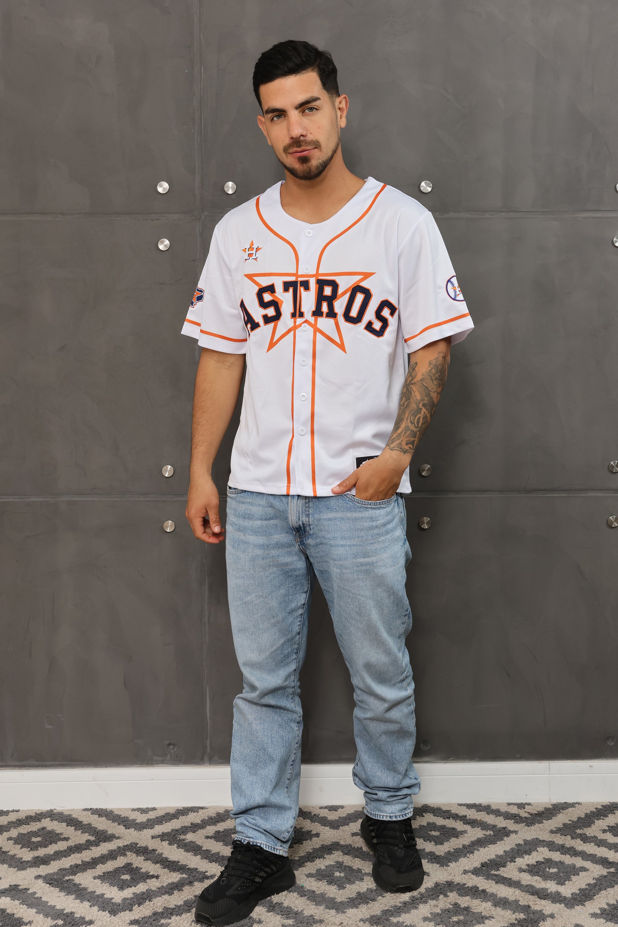 Houston Astros José Altuve 27 Baseball Jersey  Authentic Fans Edition Astros Fan Gear | Headzflex