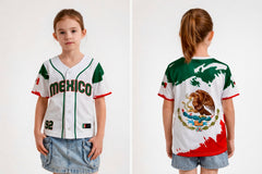breathable kids jersey white
