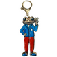 Metal Keychain Concho Frog Character Charm