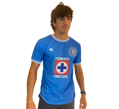 Mexico Blue Soccer Jersey –  Premium Polyester Shirt with Silicone Patches