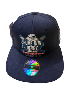 Limited Edition 2025 navy cotton flat brim cap with bold Home Run Derby