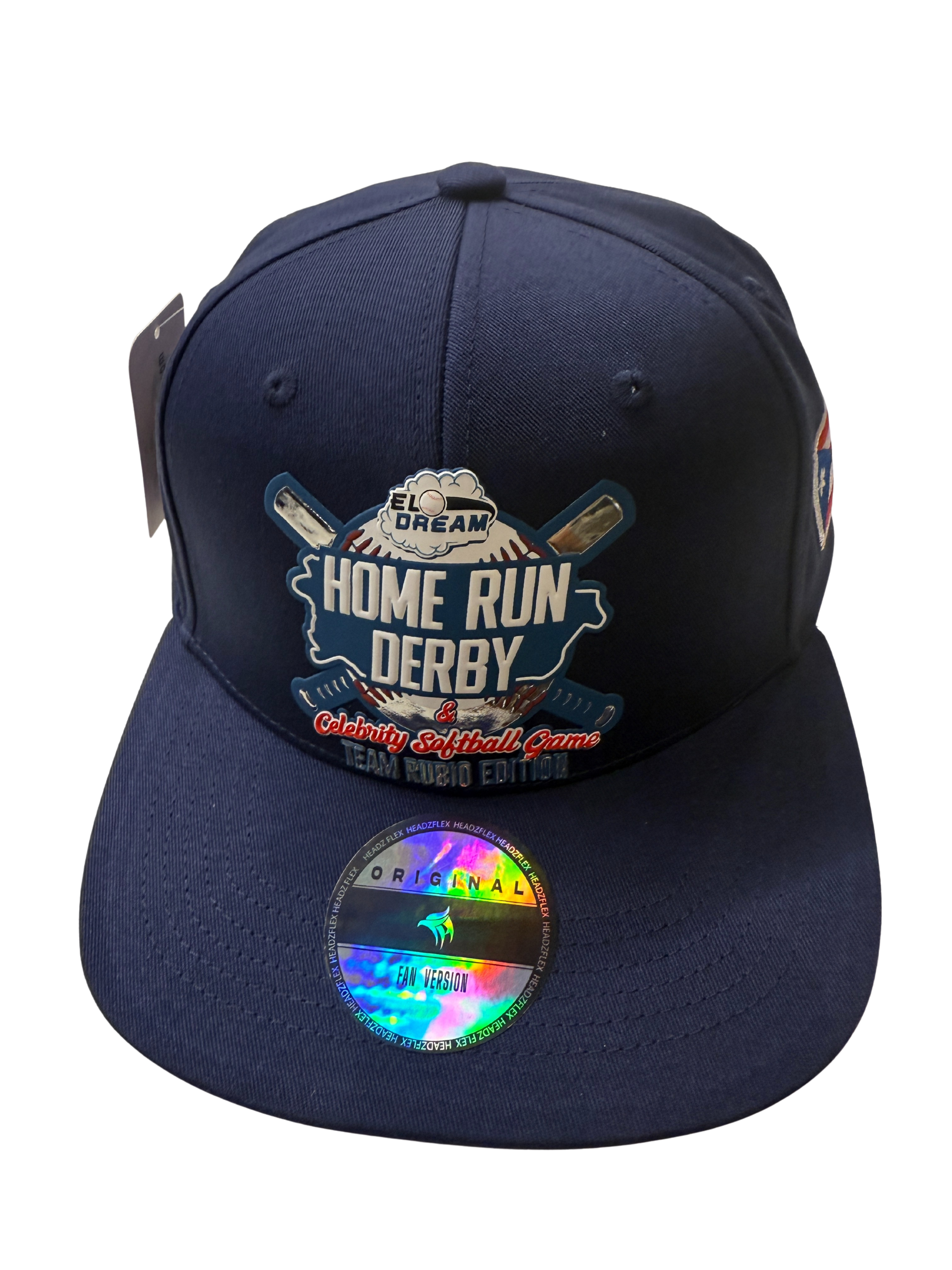 Limited Edition 2025 navy cotton flat brim cap with bold Home Run Derby
