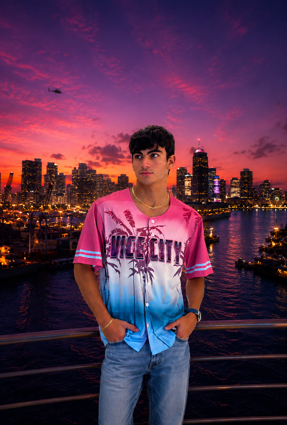 Neon Coast jersey detail