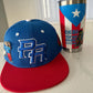 Pinned Edition PR Embroidered Snapback Hat: Sapo Concho Metal Pin - Blue & Red