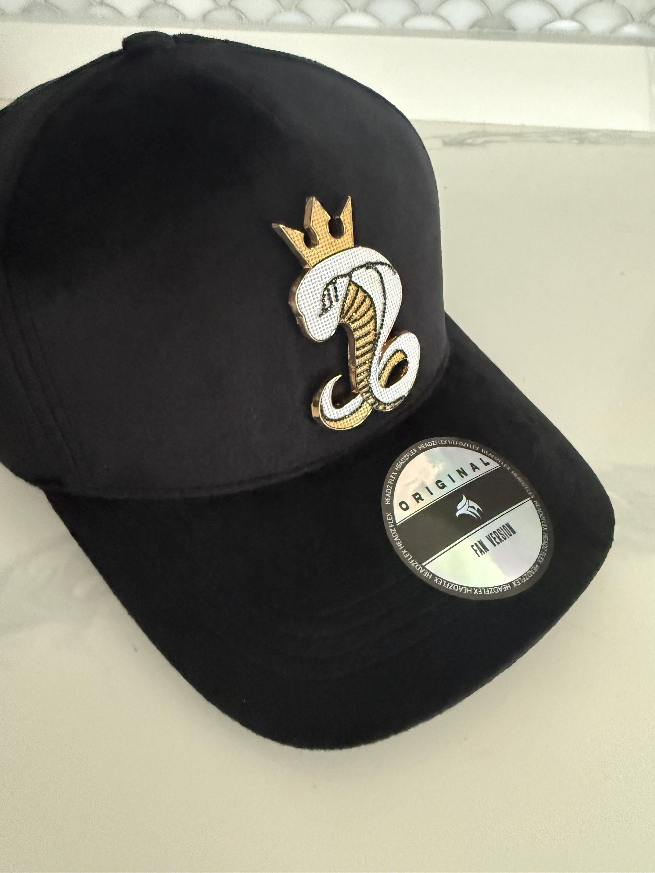 Royal Cobra Velvet Snapback Hat
