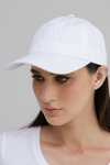 Love 4 | All White tennis racket Cap