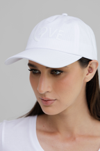 LOVE4 Embroidered Tennis Hat – Cotton Twill Tennis Hat with UV Protection, Curved Brim, Adjustable Strap