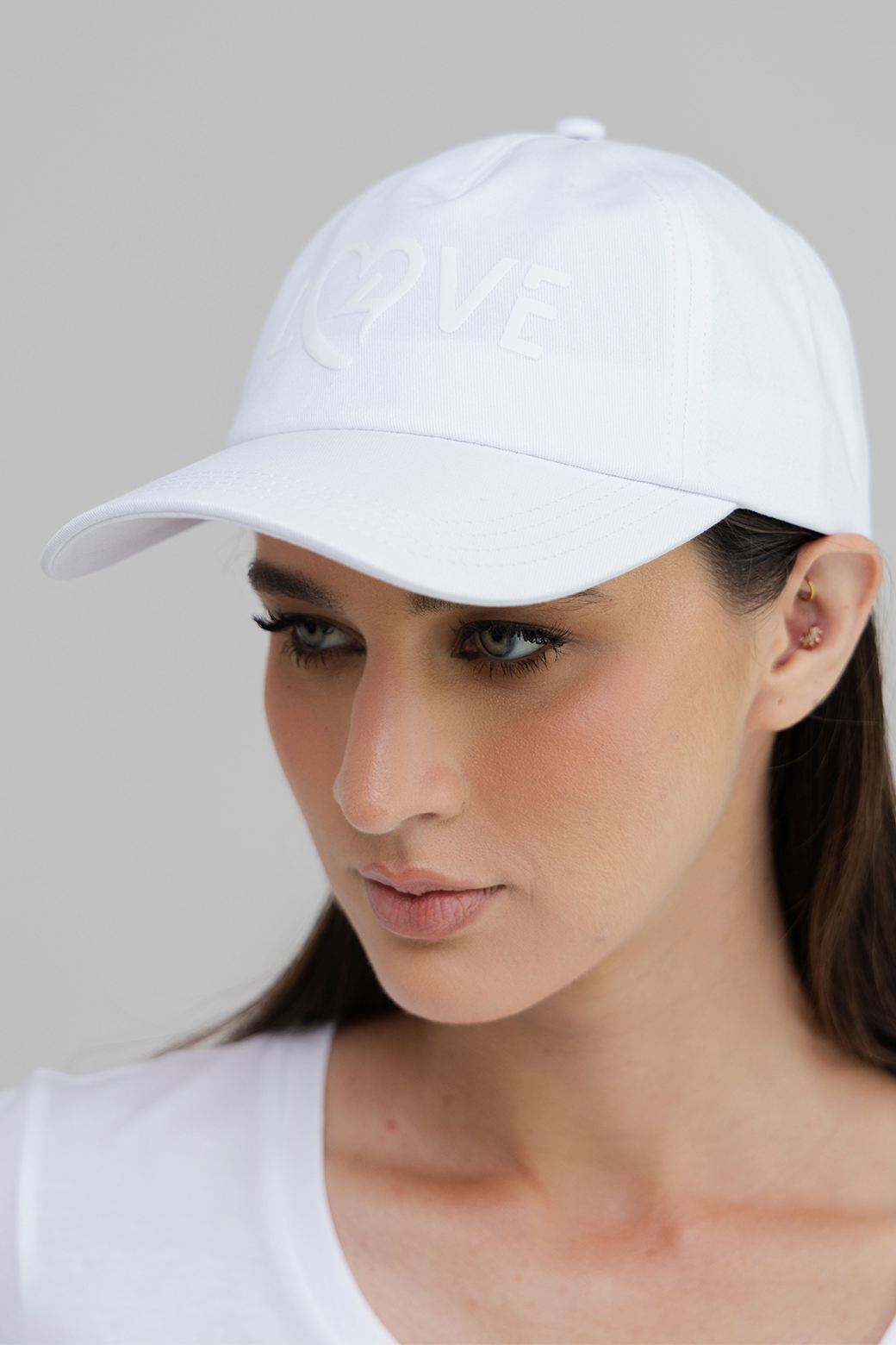 LOVE4 Embroidered Tennis Hat – Cotton Twill Tennis Hat with UV Protection, Curved Brim, Adjustable Strap