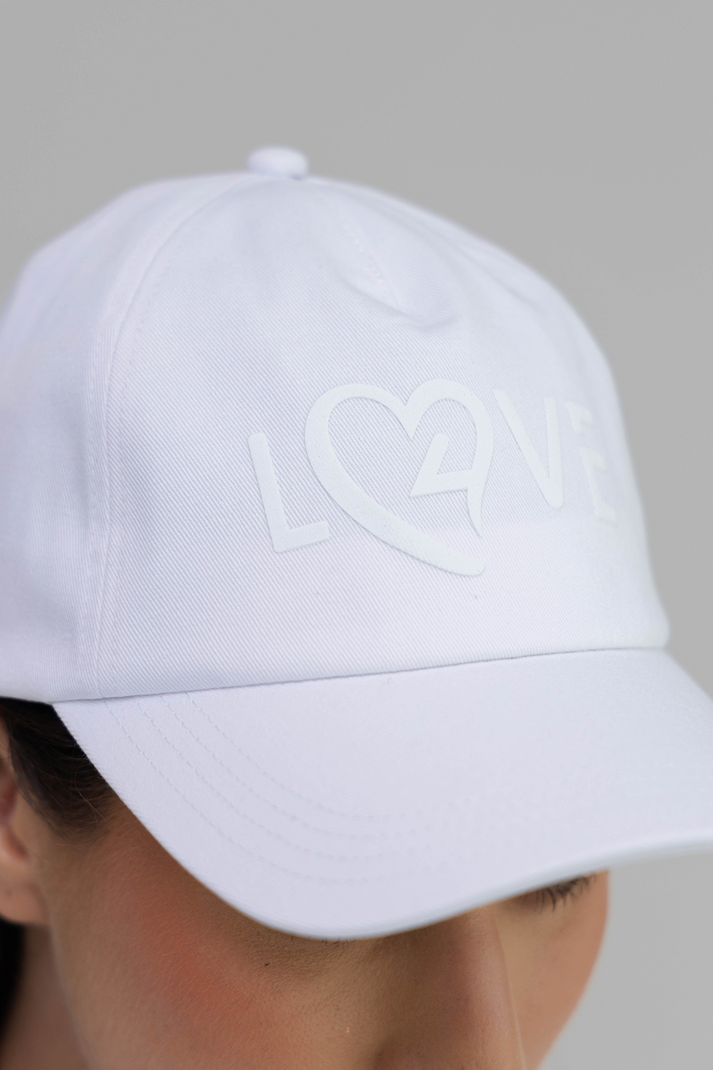LOVE4 Embroidered Tennis Hat – Cotton Twill Tennis Hat with UV Protection, Curved Brim, Adjustable Strap Secondary image
