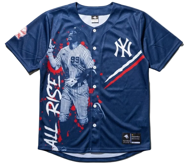 Five Boroughs Blue Baseball Jersey front view