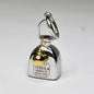 Mini Tequila Bottle Metal Alloy Charm – Silver Travel Accessory for Bags, Luggage & Carry-On