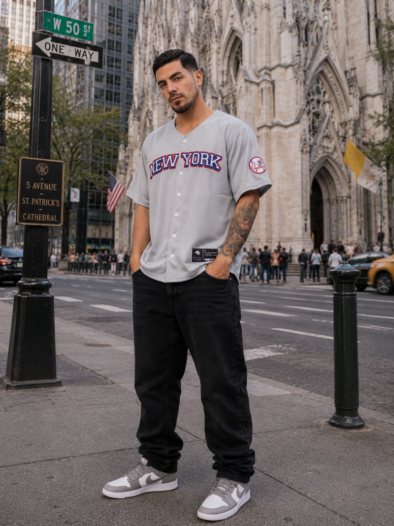 Headzflex baseball jersey styled outfit