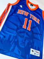 New York 11 Basketball Fan Jersey – Sleeveless Blue Orange