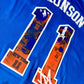 New York 11 Basketball Fan Jersey – Sleeveless Blue Orange