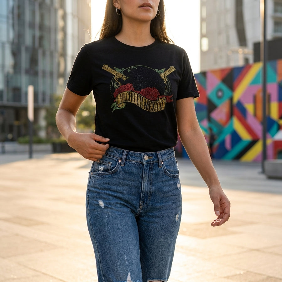 Obsidian Phantom Crystal Tee – Black