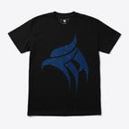 Blue Eagle Black Rhinestone T-Shirt