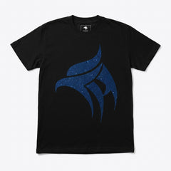 Blue Eagle Black Rhinestone T-Shirt
