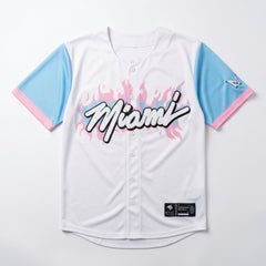 Miami Coast White Baseball Jersey