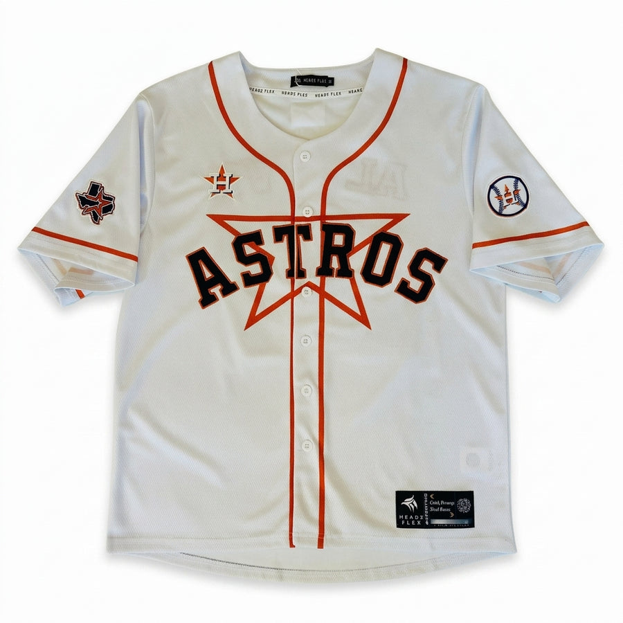 H-Town White Baseball Jersey
