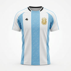 Argentina Sky Crest White/Sky Blue Soccer Jersey