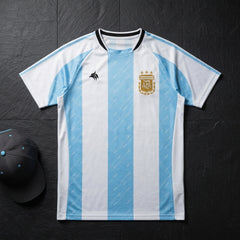 Argentina Sky Crest White/Sky Blue Soccer Jersey