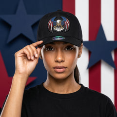 Liberty Eagle Performance Snapback Hat – Water-Resistant Laser-Cut Cap