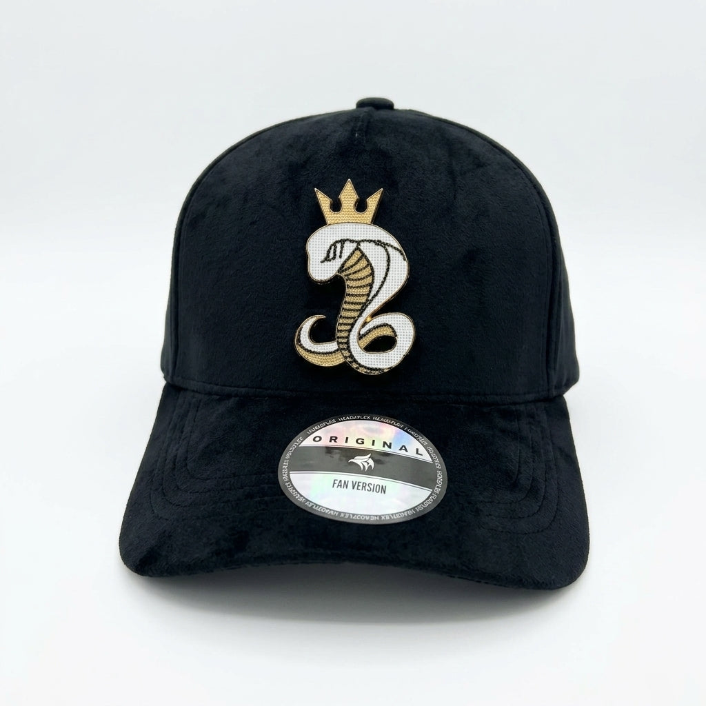 Black Velvet Snapback Hat – Royal Cobra lifestyle image