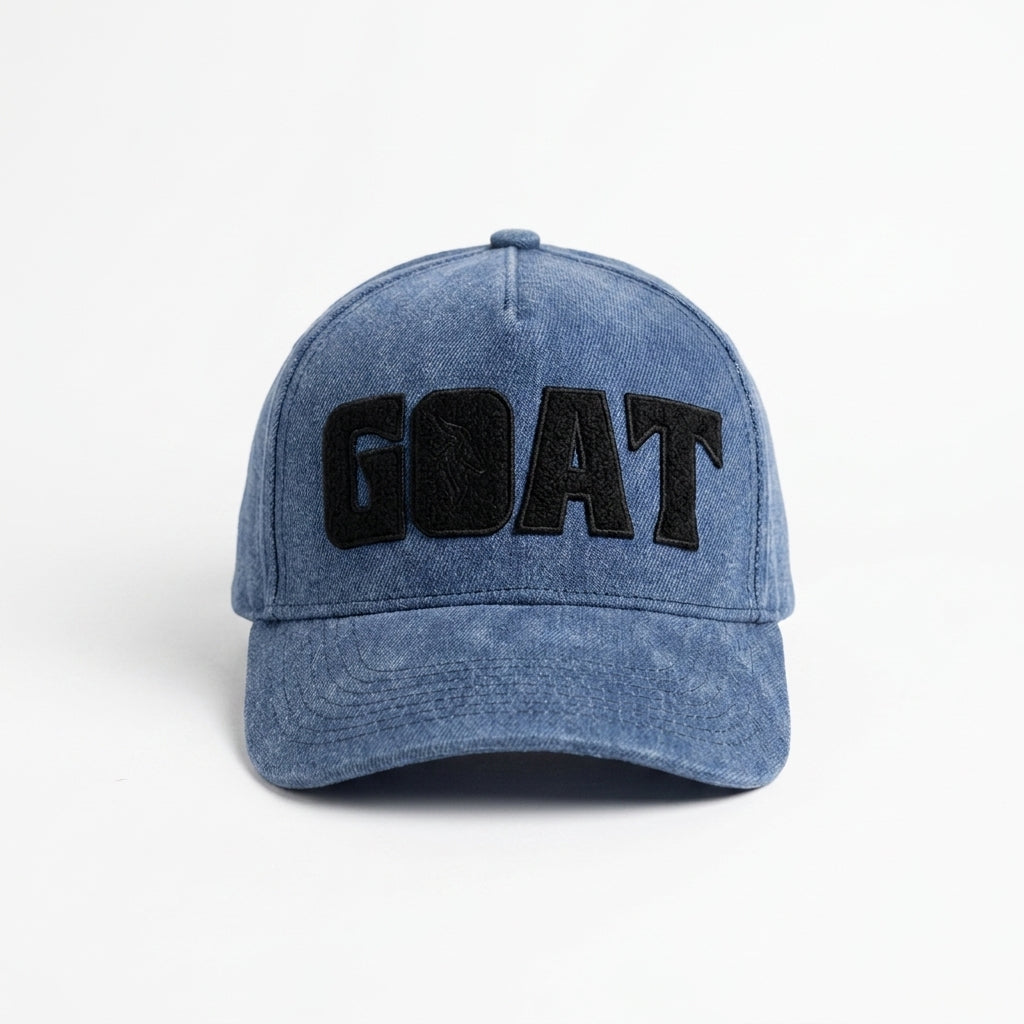 Blue Embroidered GOAT Cap – GOAT Legacy