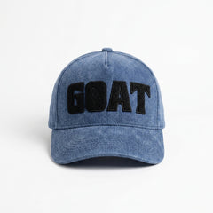 Blue Embroidered GOAT Cap – GOAT Legacy