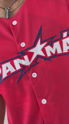 Panama League Red Baseball Jersey