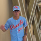 Puerto Rico Sky Blue V26  Embroidered Baseball Jersey