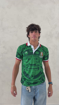 Mexico Aztec Retro Soccer Jersey – Green Heritage Streetwear