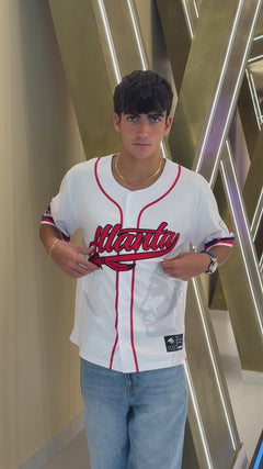 Peachtree White Baseball Jersey
