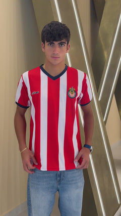 Guadalajara El Rebano Heritage Stripe Soccer Jersey | Headzflex