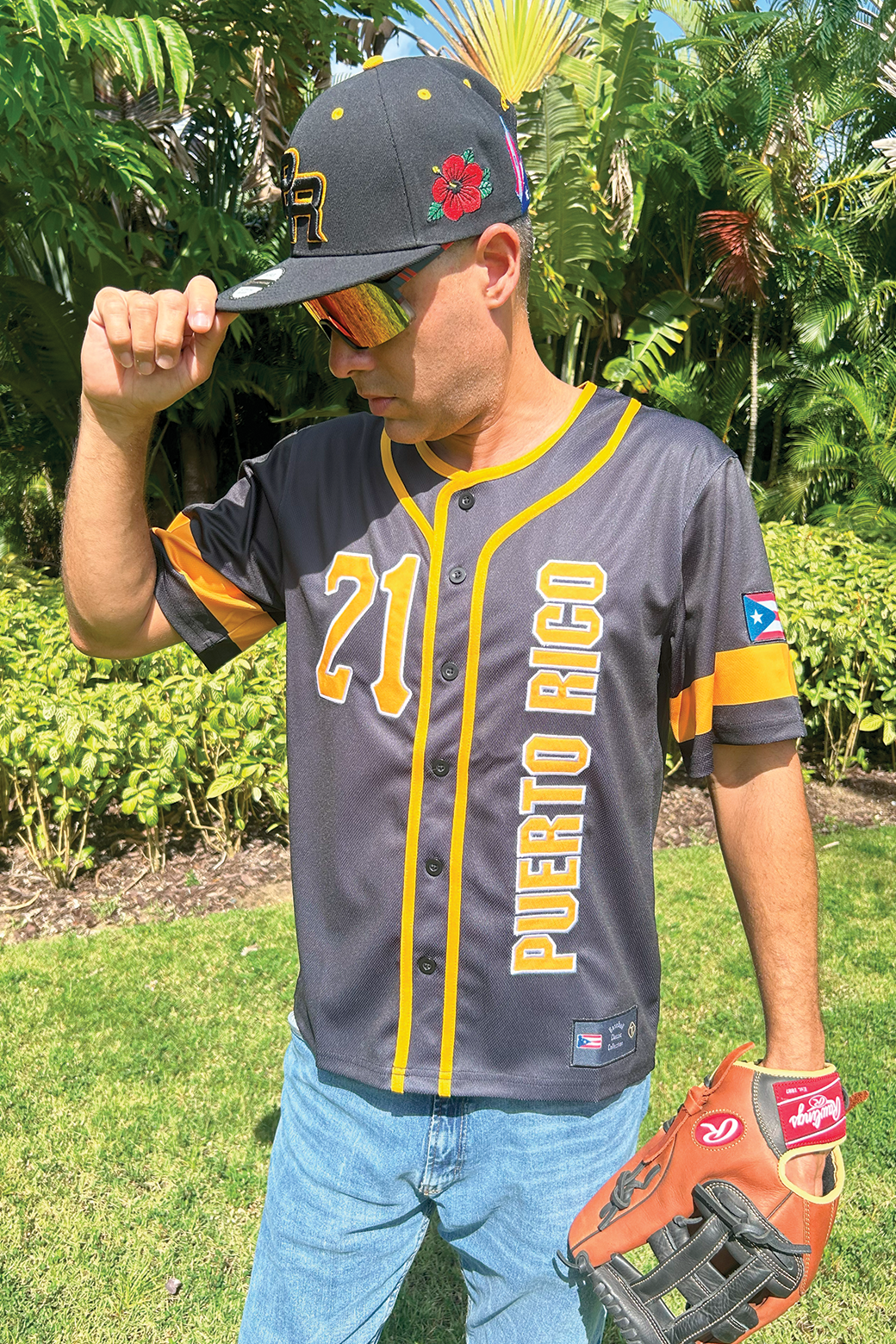 Jersey Puerto Rico Pirates Clemente Black Model 3000 hits