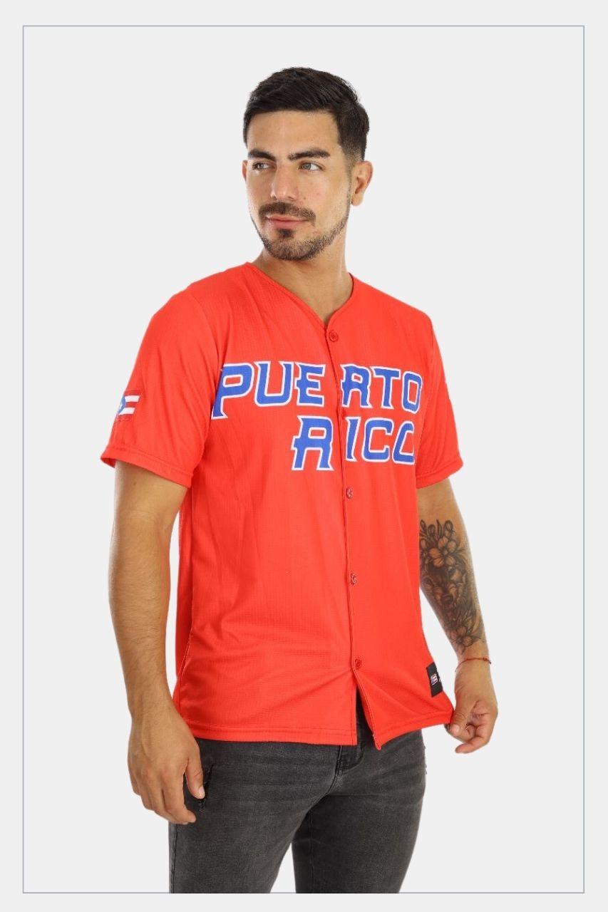 Puerto Rico Boricua Red Baseball Jersey –  Clemente #21