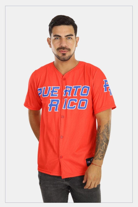 Puerto Rico Boricua Red Baseball Jersey –  Clemente #21