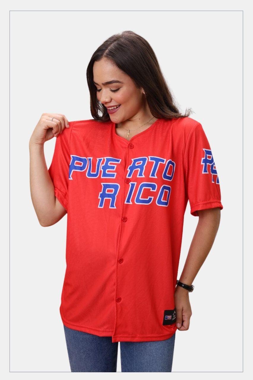 Puerto Rico Boricua Red Baseball Jersey –  Clemente #21