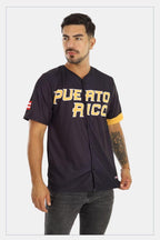 Puerto Rico Clemente Black Baseball Jersey – Iconic Tribute in Bold Black & Yellow