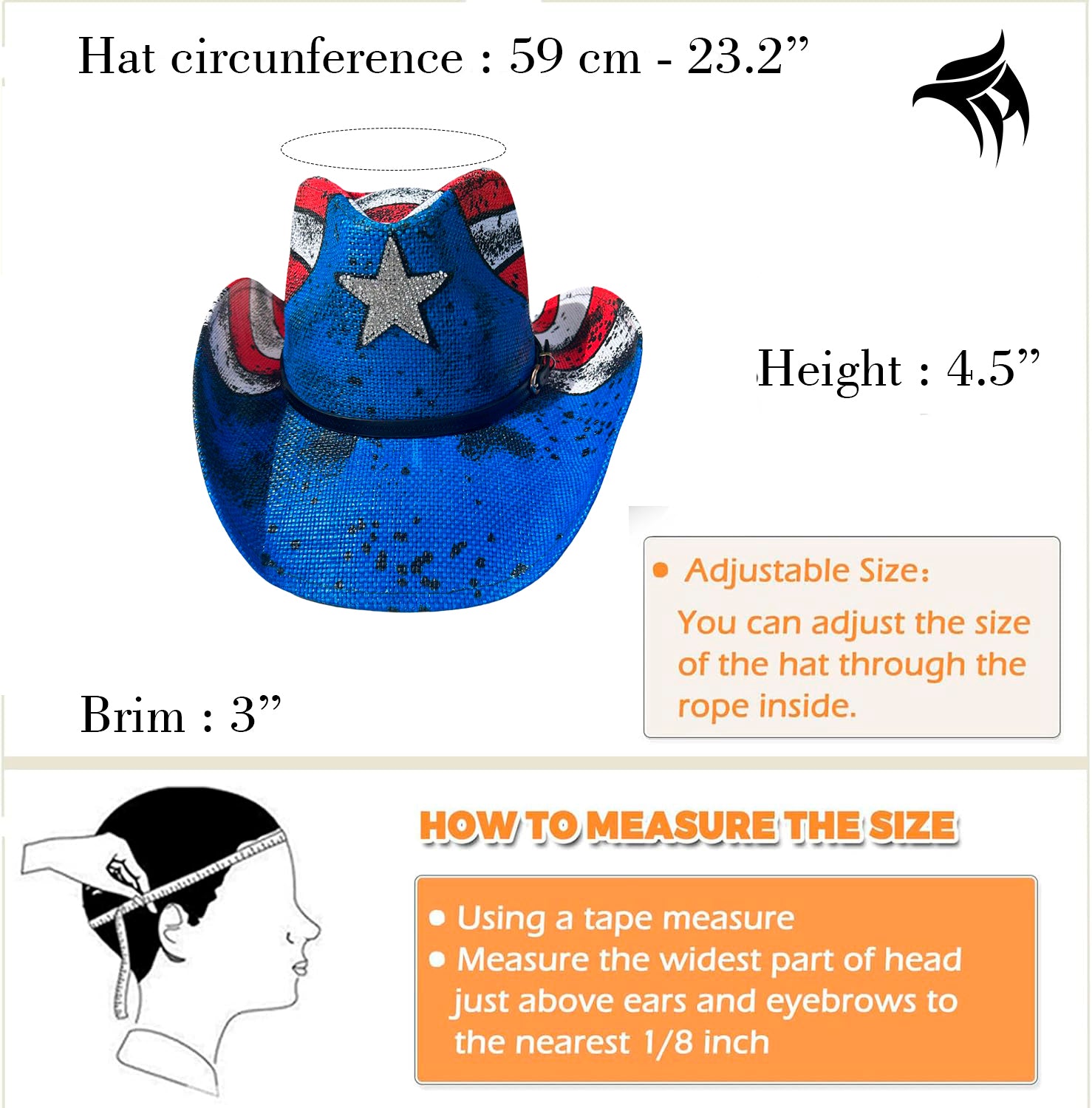 Black Star Cowboy Hat – Stylish Western Look with Rhinestone Accent